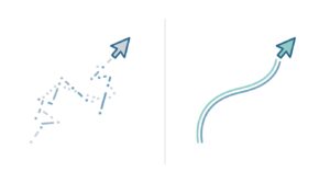 図解:カクつく従来の描画と滑らかなrequestAnimationFrame描画の比較