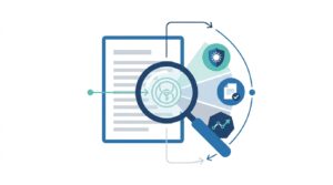 テキストや画像に埋め込まれた不可視透かしと透明性を担保するUIバッジの図解