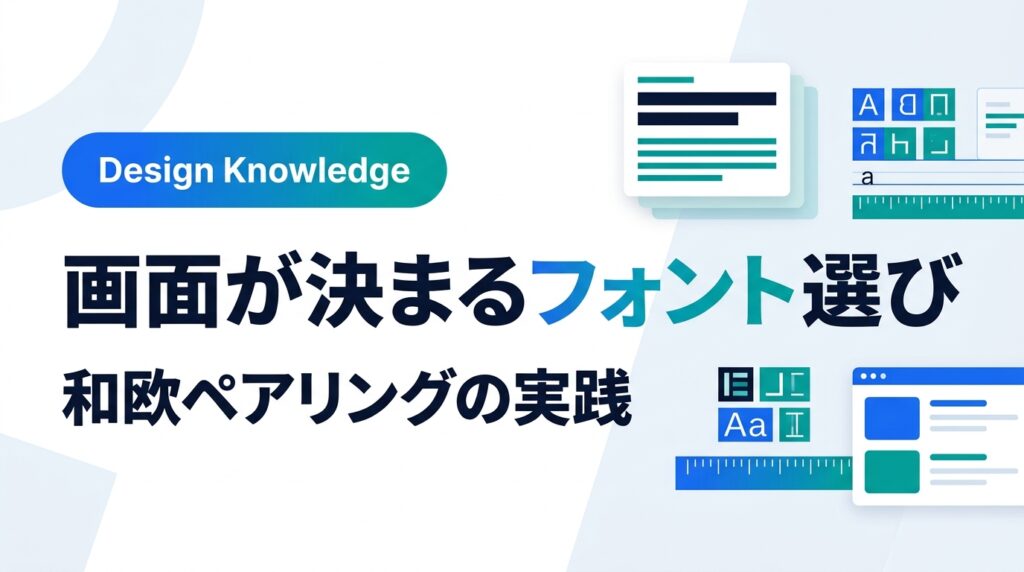 Web・UIデザインの厳選フォント集！失敗しない和欧ペアリングのコツ