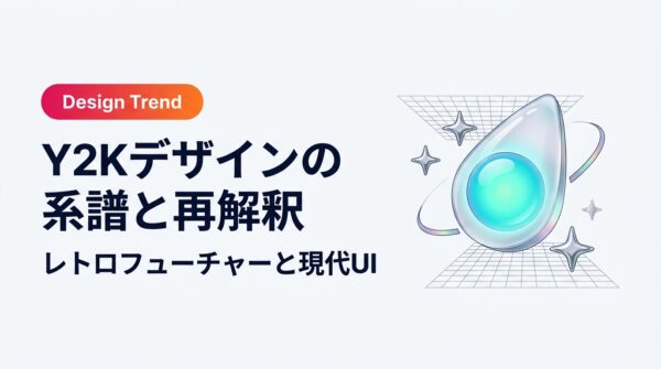 【2026年最新】Y2Kデザインとは？特徴・素材・フォントと現代UX/UIでの作り方